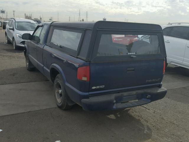 1GCCS19H838222328 - 2003 CHEVROLET S TRUCK S1 BLUE photo 3