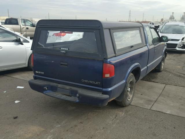 1GCCS19H838222328 - 2003 CHEVROLET S TRUCK S1 BLUE photo 4