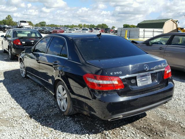 WDDHF2EB0BA297734 - 2011 MERCEDES-BENZ E 350 BLUE BLACK photo 3