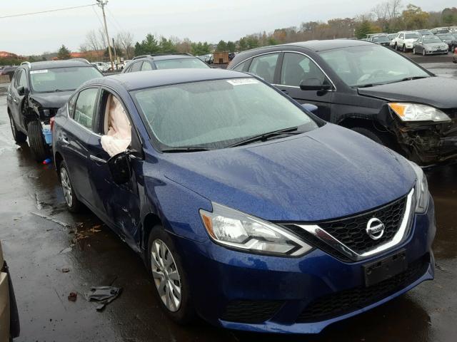 3N1AB7APXGY312347 - 2016 NISSAN SENTRA S BLUE photo 1