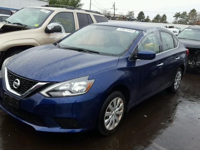 3N1AB7APXGY312347 - 2016 NISSAN SENTRA S BLUE photo 2