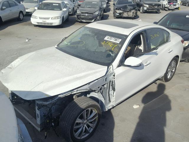 JN1BV7AP5EM685842 - 2014 INFINITI Q50 BASE Blanco foto 2