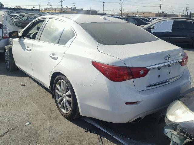 JN1BV7AP5EM685842 - 2014 INFINITI Q50 BASE Blanco foto 3