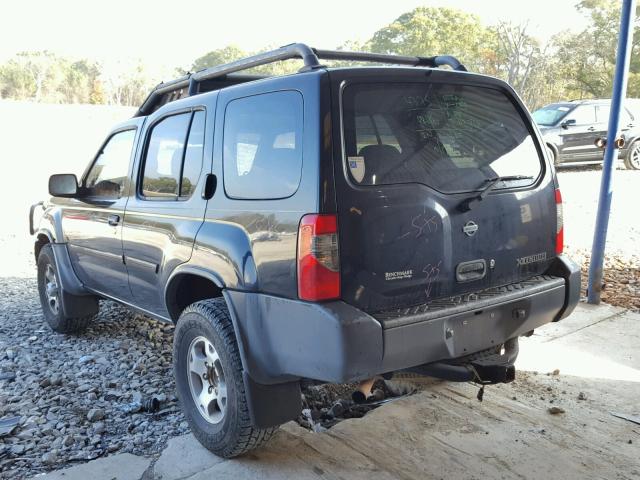 5N1ED28T31C580750 - 2001 NISSAN XTERRA BLACK photo 3