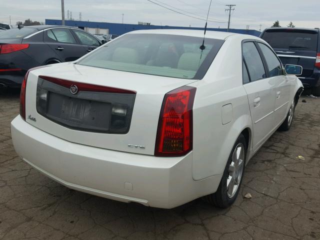 1G6DM577540109343 - 2004 CADILLAC CTS WHITE photo 4