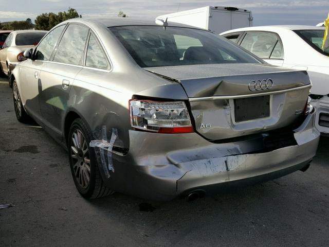 WAUDH74F66N168221 - 2006 AUDI A6 3.2 QUA GRAY photo 3