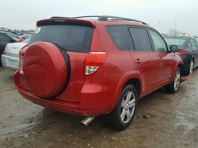 JTMZK32V566000724 - 2006 TOYOTA RAV4 SPORT RED photo 4