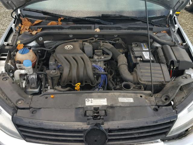 3VW2K7AJ0DM237963 - 2013 VOLKSWAGEN JETTA BASE SILVER photo 7