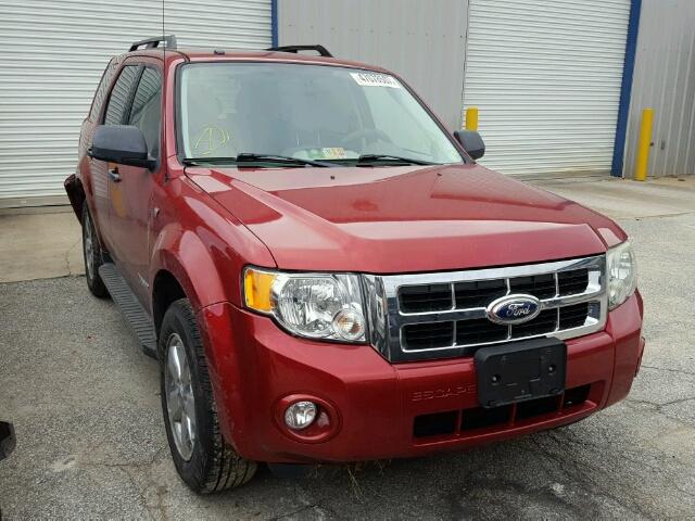 1FMCU93148KC82102 - 2008 FORD ESCAPE XLT MAROON photo 1