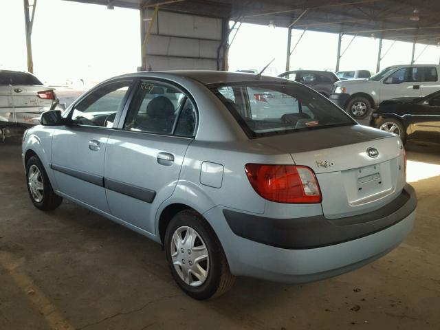 KNADE123766081887 - 2006 KIA RIO SILVER photo 3