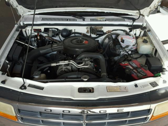 1B7GL23Y5TS652706 - 1996 DODGE DAKOTA WHITE photo 7