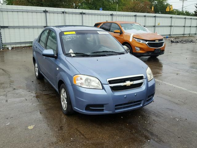 KL1TD56657B088351 - 2007 CHEVROLET AVEO BASE Көк фото 1