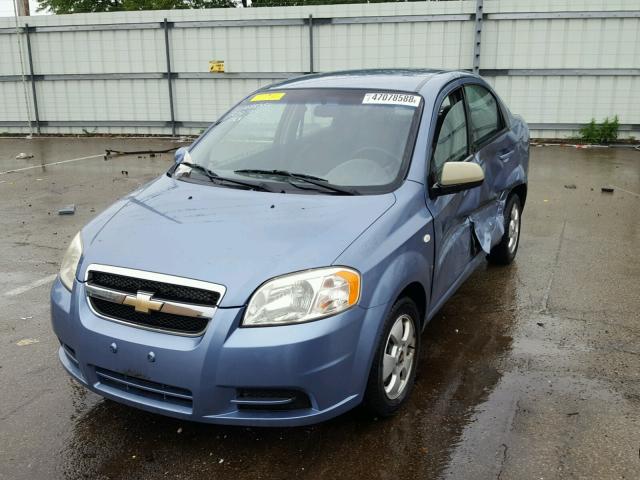KL1TD56657B088351 - 2007 CHEVROLET AVEO BASE Көк фото 2