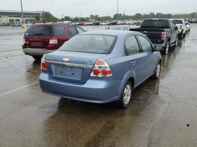 KL1TD56657B088351 - 2007 CHEVROLET AVEO BASE Көк фото 4