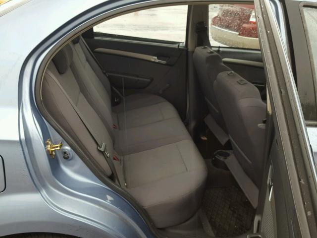 KL1TD56657B088351 - 2007 CHEVROLET AVEO BASE Көк фото 6