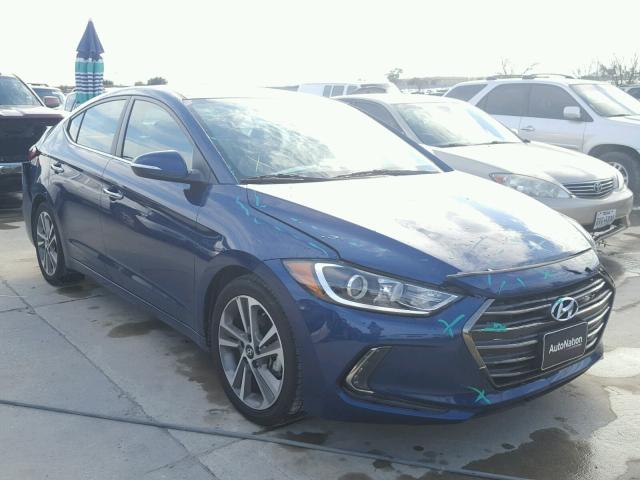 5NPD84LF2HH106479 - 2017 HYUNDAI ELANTRA SE BLUE photo 1