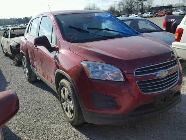 KL7CJKSB4FB080305 - 2015 CHEVROLET TRAX LS RED photo 1