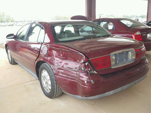 1G4HR54K82U204246 - 2002 BUICK LESABRE LI MAROON photo 3