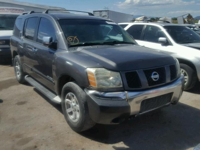 5N1AA08A34N716409 - 2004 NISSAN ARMADA SE CHARCOAL photo 1