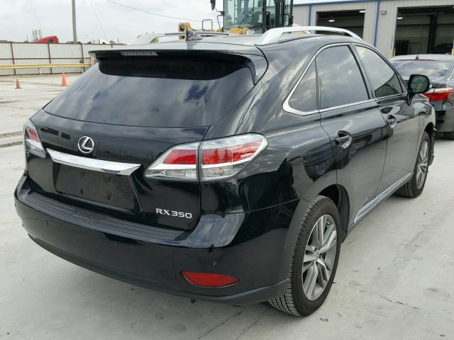 2T2ZK1BA0FC205129 - 2015 LEXUS RX 350 BLACK photo 4