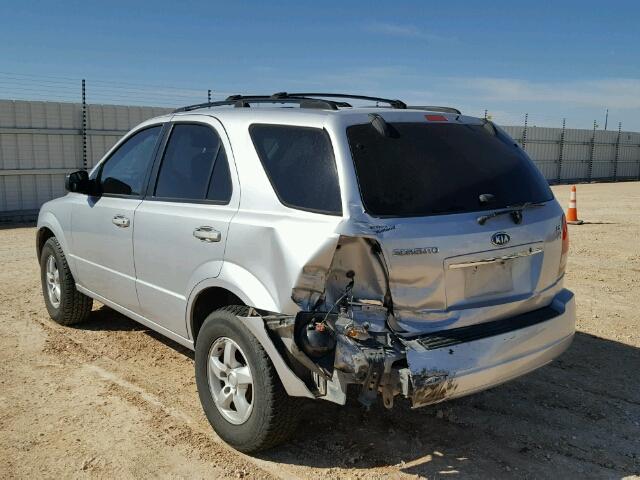 KNDJD733165568678 - 2006 KIA SORENTO EX SILVER photo 3