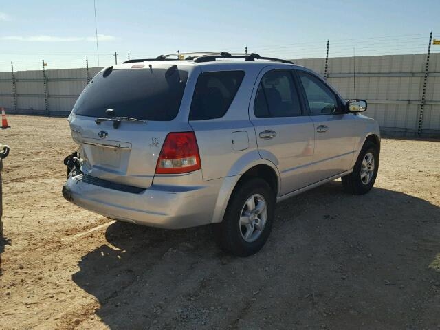 KNDJD733165568678 - 2006 KIA SORENTO EX SILVER photo 4