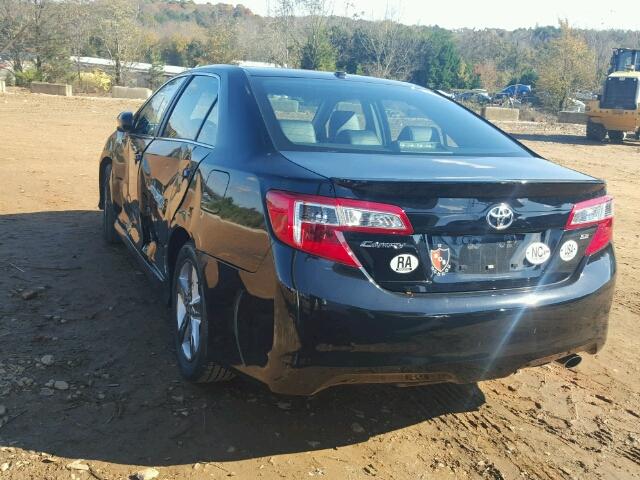 4T1BF1FK1EU866940 - 2014 TOYOTA CAMRY L BLACK photo 3