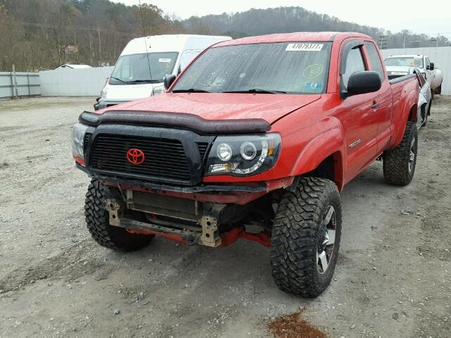 5TEUX42N87Z324353 - 2007 TOYOTA TACOMA ACC RED photo 2