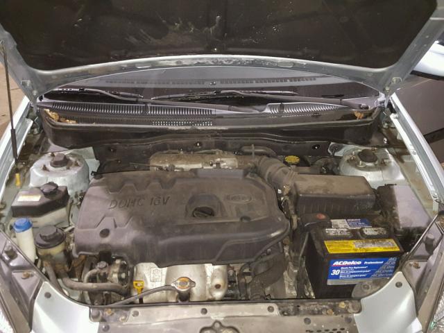 KNADE123676293486 - 2007 KIA RIO BASE BLUE photo 7