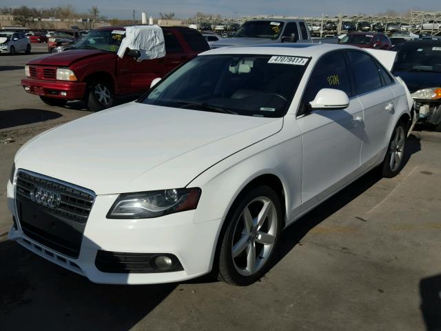 WAUMF78K19N011875 - 2009 AUDI A4 PRESTIG WHITE photo 2