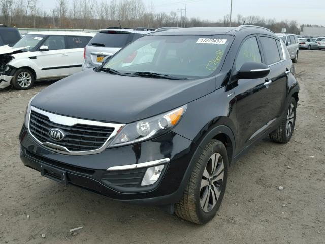 KNDPCCA20D7521594 - 2013 KIA SPORTAGE E BLACK photo 2