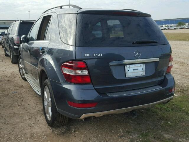 4JGBB5GB5BA676637 - 2011 MERCEDES-BENZ ML 350 GRAY photo 3