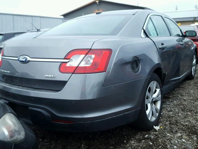 1FAHP2EW1BG135298 - 2011 FORD TAURUS SEL GRAY photo 4