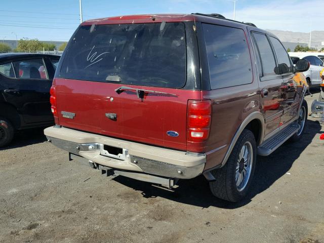 1FMFU18L9YLB82158 - 2000 FORD EXPEDITION MAROON photo 4