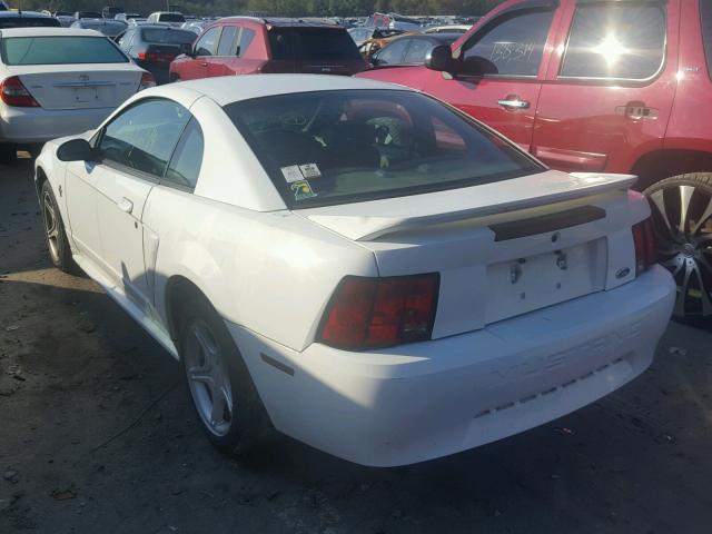 1FAFP4042YF129002 - 2000 FORD MUSTANG WHITE photo 3