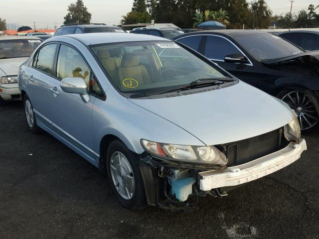 JHMFA36237S016613 - 2007 HONDA CIVIC HYBR BLUE photo 1