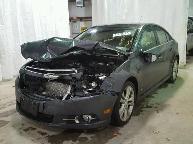 1G1PG5SB9D7135196 - 2013 CHEVROLET CRUZE LTZ GRAY photo 2