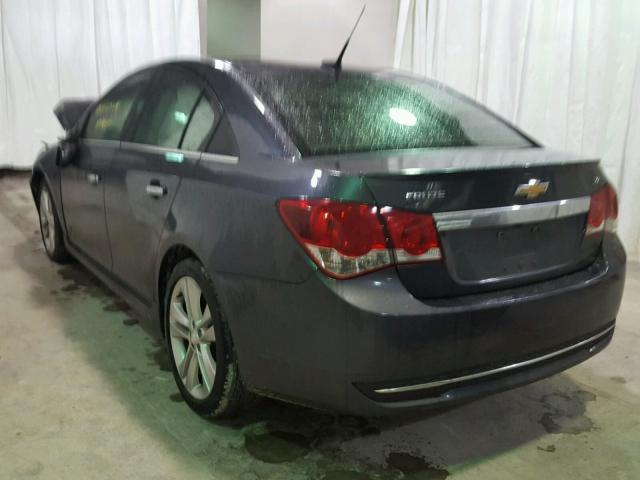 1G1PG5SB9D7135196 - 2013 CHEVROLET CRUZE LTZ GRAY photo 3