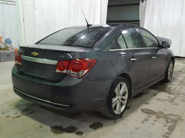 1G1PG5SB9D7135196 - 2013 CHEVROLET CRUZE LTZ GRAY photo 4