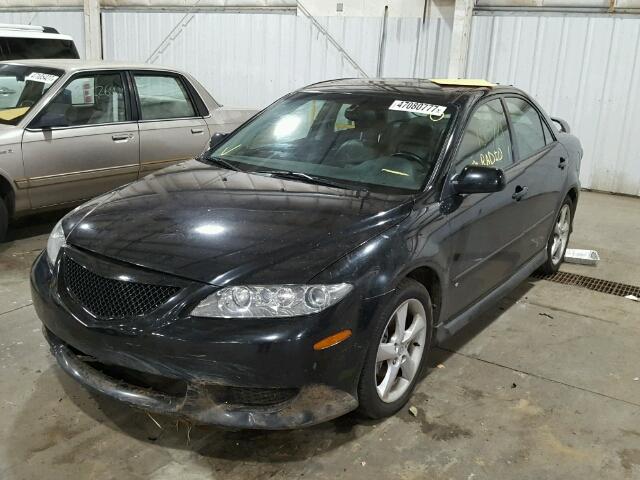 1YVHP80D235M46846 - 2003 MAZDA 6 S BLACK photo 2