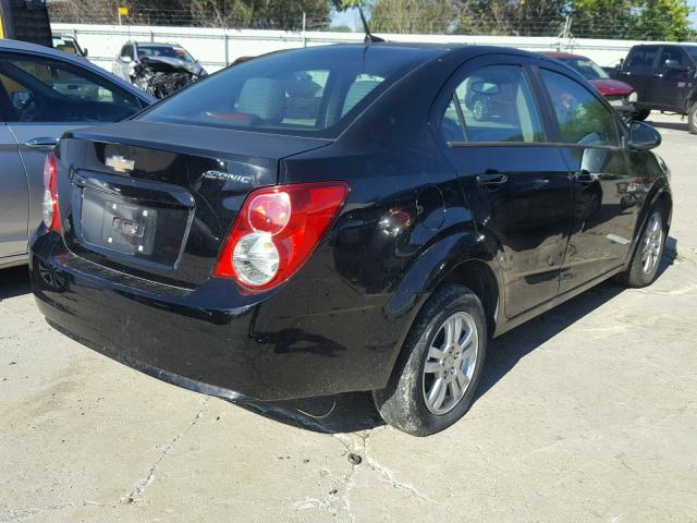 1G1JA5SH6C4132767 - 2012 CHEVROLET SONIC LS BLACK photo 4