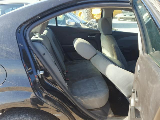 1G1JA5SH6C4132767 - 2012 CHEVROLET SONIC LS BLACK photo 6