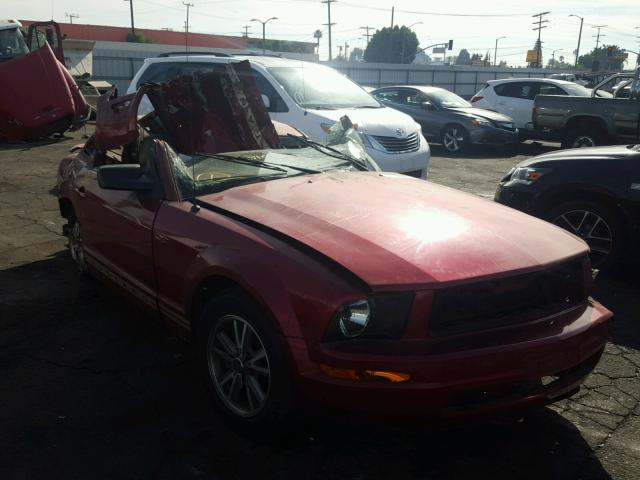 1ZVFT80N555139446 - 2005 FORD MUSTANG RED photo 1