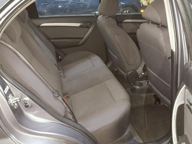 KL1TD56608B146111 - 2008 CHEVROLET AVEO BASE GRAY photo 6
