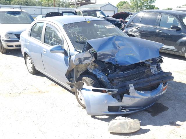 KL1TD56696B594750 - 2006 CHEVROLET AVEO BASE Niebieski zdjęcie 1