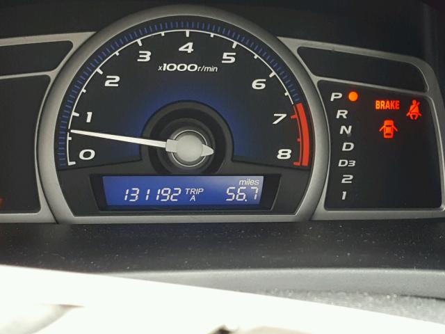 2HGFG12817H520942 - 2007 HONDA CIVIC EX GRAY photo 8