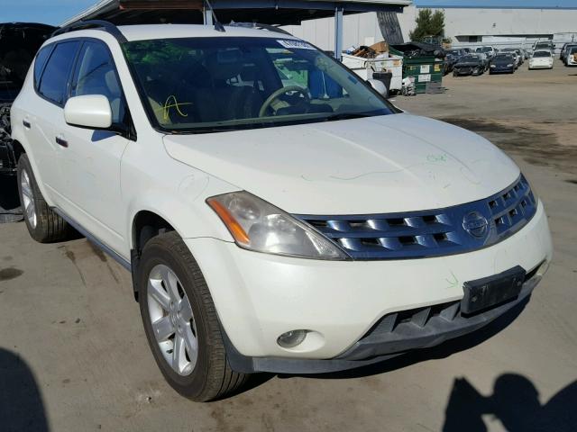 JN8AZ08T36W414960 - 2006 NISSAN MURANO SL WHITE photo 1