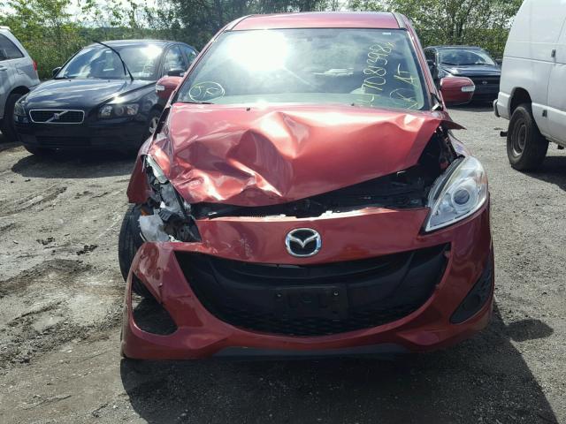 JM1CW2BL4E0166110 - 2014 MAZDA 5 SPORT RED photo 7