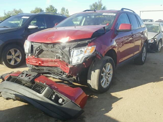 2FMDK38C77BA82714 - 2007 FORD EDGE SEL RED photo 2