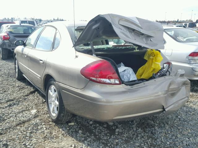 1FAFP56U37A188875 - 2007 FORD TAURUS SEL BROWN photo 3